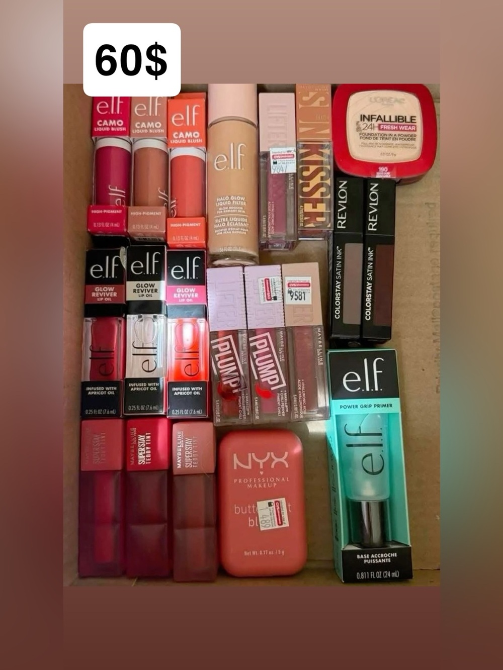 ELF Lipstick & Lip Gloss Assorted Red, Pink, Coral Shades